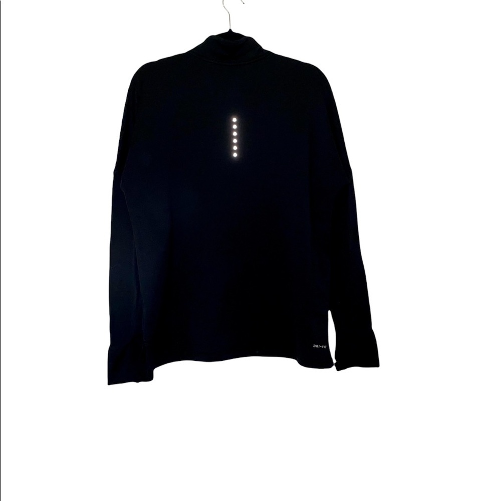 New Nike: Large Black Dri Fir Half Zip Reflective Running Shirt - Picture 2 of 3